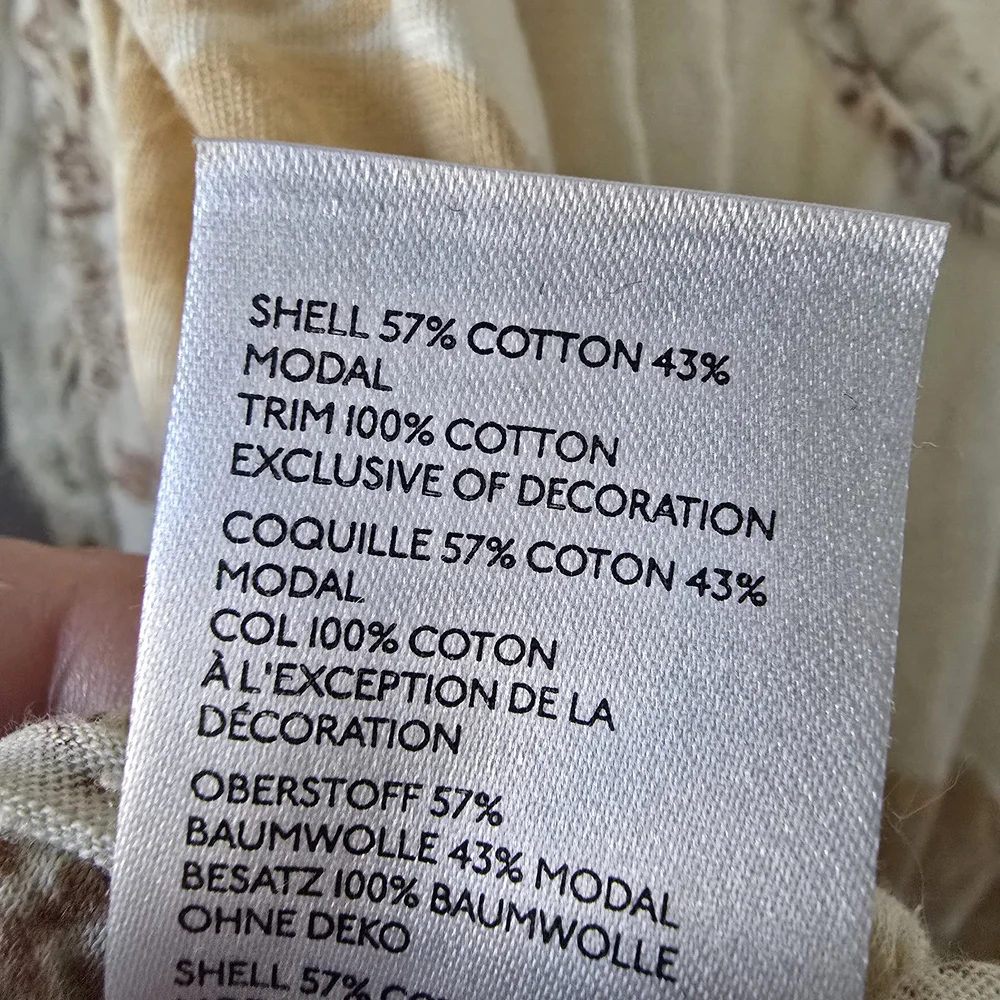 Free People Boom Boom Tunic Oversized Cream and Tan Boho Blouse NEW - Picture 14 of 15